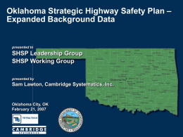 Oklahoma Strategic Highway Safety Plan