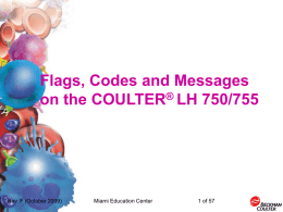 Flags and Codes on the Beckman Coulter GenS System