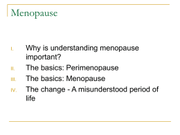 Menopause - University of San Francisco