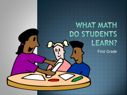 What math do students learn?
