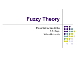 Fuzzy Logic - xidian.edu.cn