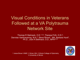 Visual Conditions in Veterans Followed at a VA Polytrauma