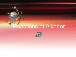 Reactions of Alkanes
