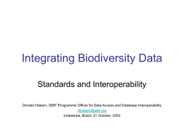 GBIF Data Access and Database Interoperability