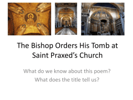 The Bishop Orders His Tomb at Saint Praxed’s Church