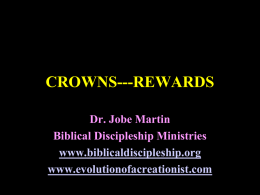 CROWNS---REWARDS - Biblical Discipleship
