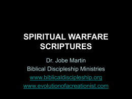 SPIRITUAL WARFARE SCRIPTURES