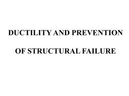 Ductility and Prevention of Structural Failure