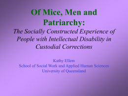 Of Mice, Men and Patriarchy