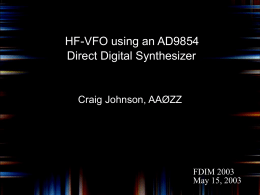 HF-VFO using an AD9854