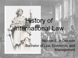 History of International Law