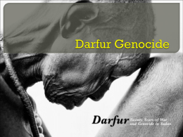 Darfur Genocide - St. James-Assiniboia School Division