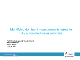 Identifying dominant measurements errors in fully