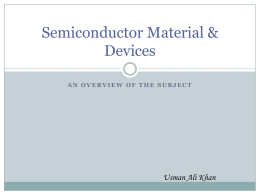 Semiconductor Material & Devices