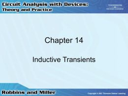 Chapter 14: Inductive Transients