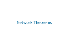 Network Theorems - India schools, colleges, education