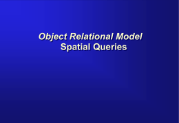 Lesson 7 - Object Relational Model