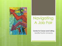 Navigating A Job Fair - Seattle Pacific University