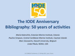 IODE 50 Bibliography