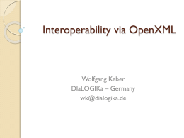 OpenXML and Interoperability