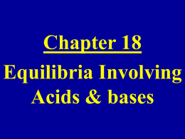 ARRHENIUS THEORY ACIDS and BASES