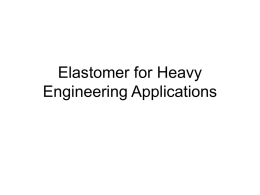 Elastomer for Heavy Engineering Applications