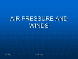 AIR PRESSURE AND WINDS - Los Angeles Mission College