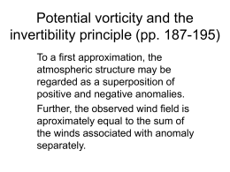 Potential vorticity and the invertibility principle (pp