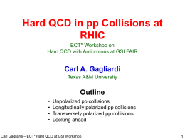 Hard QCD in pp Collisions at RHIC