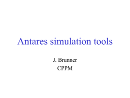 Antares simulation tools