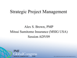 Strategic Project Management