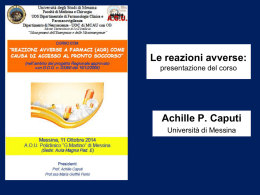 Le reazioni avverse: presentazione del corso