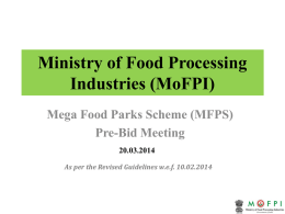 Ministry of Food Processing Industries’