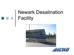Newark Desalination Facility - North Bay Watershed Association