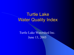 Application of the Saskatchewan Water Quality Index