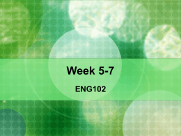 Week 5/6 - Reading Comprehension Online
