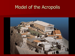 Model of the Acropolis - University of California, Irvine