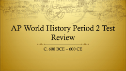 AP World History Period 2 Test Review