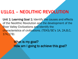 LG 1 -- Neolithic Revolution