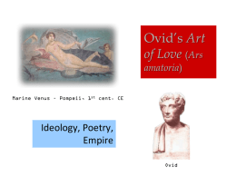 Ovid’s Art of Love (Ars amatoria)