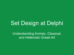 Set Design at Delphi - Coastal Carolina University