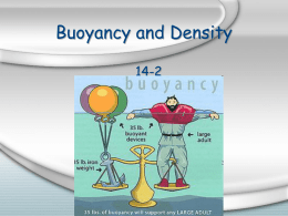 Buoyancy and Density