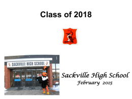 Sackville High School - Nova Scotia Department of Education