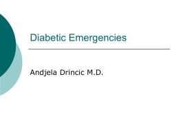 Diabetic Emergencies - Creighton University