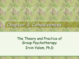 Chapter 3: Cohesiveness - Psychology for you and me