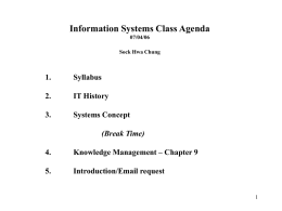 SYLLABUS MNGT 483: Database Management Systems Fall