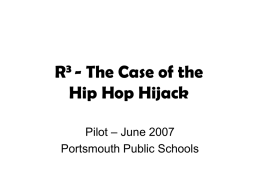 Hip Hop Hijack - Portsmouth Public Schools