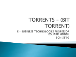 TORRENTS – (BIT TORRENT) - hs