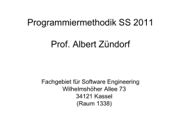 Informatik II: Modellierung Prof. Dr. Martin Glinz Kapitel