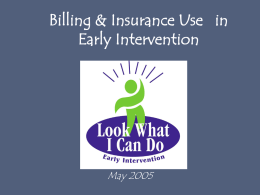 Insurance Use in Early Intervention